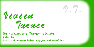 vivien turner business card